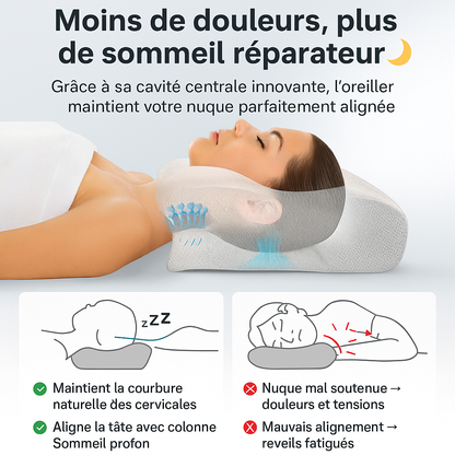 Oreiller cervical mémoire de forme